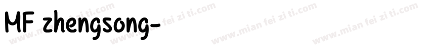 MF zhengsong字体转换